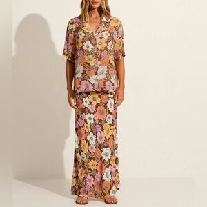 Auguste - Stefan Maxi Skirt - Floral - Size Medium